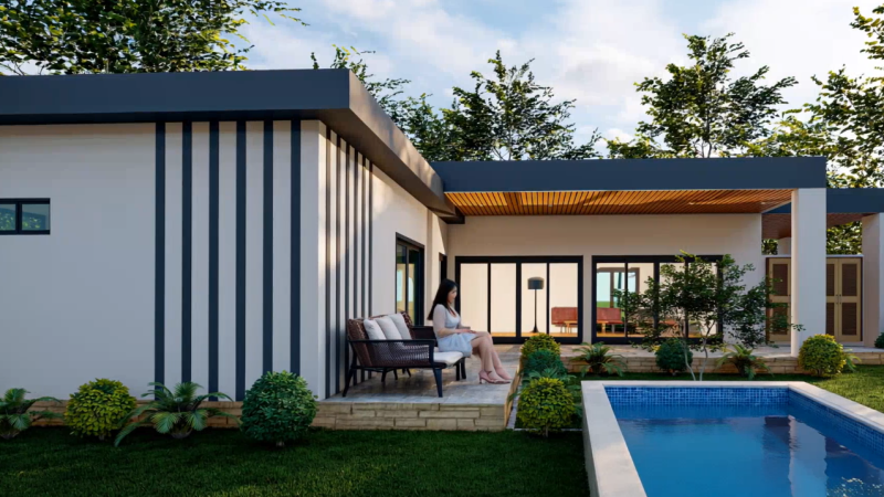 135m2 pensionering pool villa hua hin