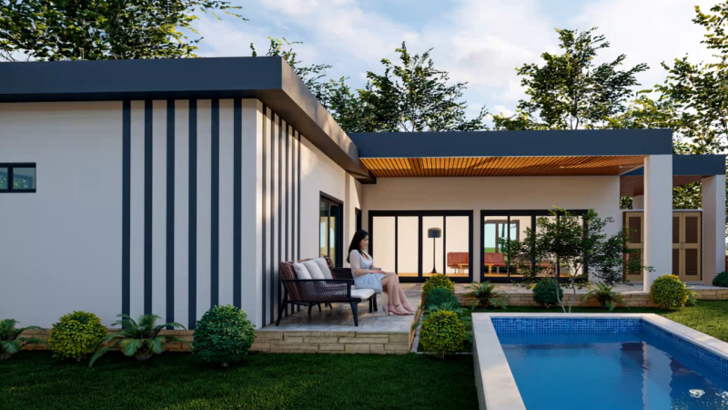 135m2 pensionering pool villa hua hin