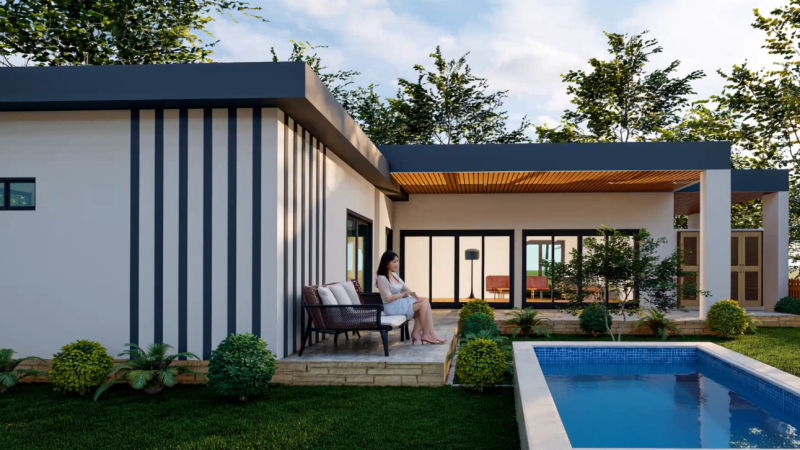 135m2 pensionering pool villa hua hin